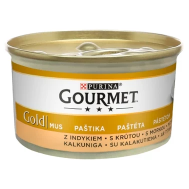 Gourmet Gold Karma dla kotów mus z indykiem 85 g - 1