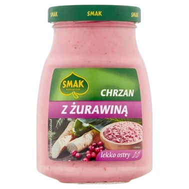 Smak Chrzan z żurawiną lekko ostry 175 g - 2