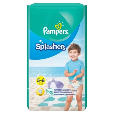 Pampers Splashers Baby Shark Pieluchomajtki do pływania, rozmiar 5, 14kg+, 10szt - 7