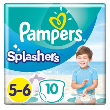 Pampers Splashers Baby Shark Pieluchomajtki do pływania, rozmiar 5, 14kg+, 10szt - 6