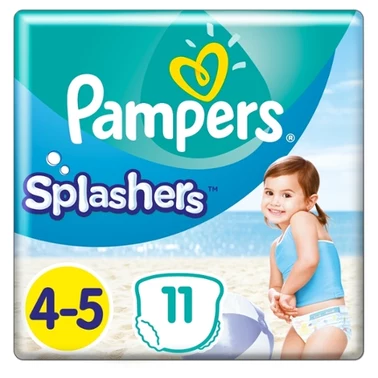 Pampers Splashers Baby Shark Pieluchomajtki do pływania, rozmiar 4, 9-15kg, 11szt - 6
