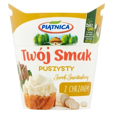 Piątnica Twój Smak Serek śmietankowy puszysty z chrzanem 150 g - 3