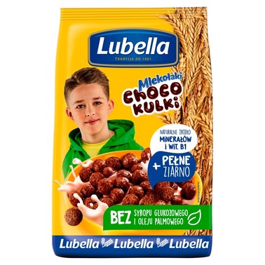 Lubella Mlekołaki Choco kulki Zbożowe kulki o smaku czekoladowym 250 g - 1
