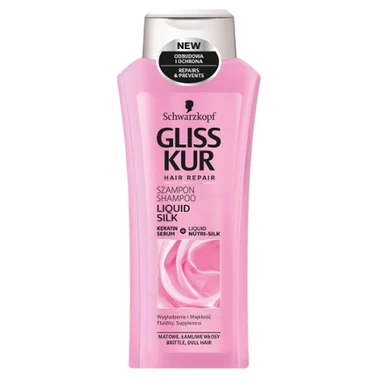 Gliss Liquid Silk Szampon do włosów matowych i łamliwych 400 ml - 2