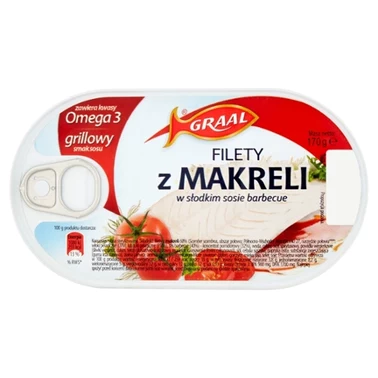 Graal Filety z makreli w słodkim sosie barbecue 170 g - 5