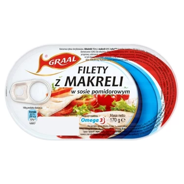Graal Filety z makreli w sosie pomidorowym 170 g - 5