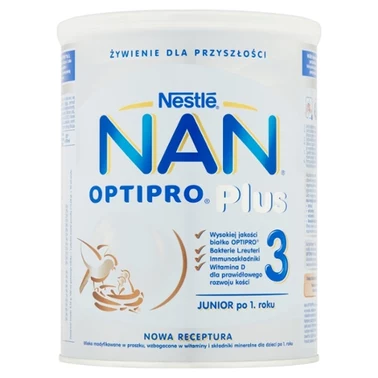 NAN OPTIPRO Plus 3 HMO Produkt na bazie mleka dla małych dzieci 800 g - 6