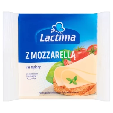 Lactima Ser topiony w plasterkach z Mozzarellą 130 g (8 x 16,25 g) - 0