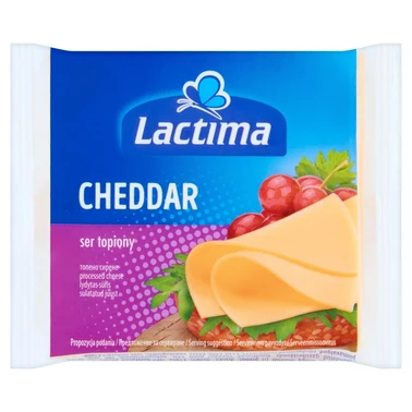 Lactima Ser topiony w plasterkach Cheddar 130 g (8 x 16,25 g) - 0