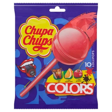 Chupa Chups Colors Lizaki wielosmakowe 120 g (10 sztuk) - 1