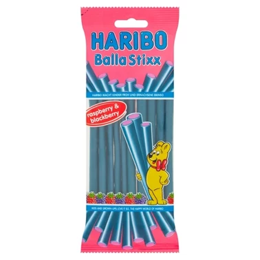 Haribo Balla Stixx Żelki owocowe o smaku truskawki i jeżyny 80 g - 1
