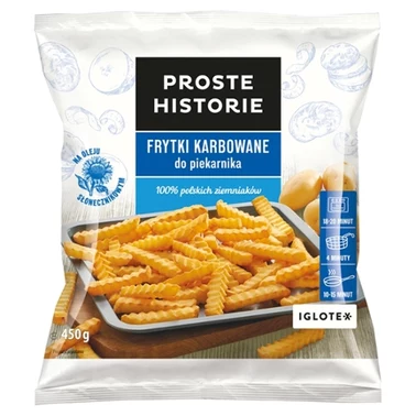 Proste Historie Frytki karbowane do piekarnika 450g - 1