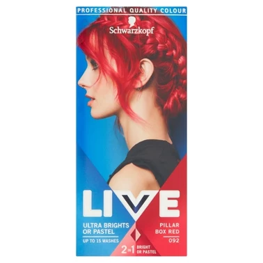 Schwarzkopf Live Ultra Brights or Pastel Farba do włosów Pillar Box Red 092 - 2