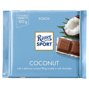 Ritter Sport Czekolada mleczna nadziewana kremem kokosowym 100 g - 1