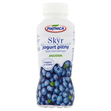 Piątnica Skyr jogurt pitny typu islandzkiego jagoda 330 ml - 2