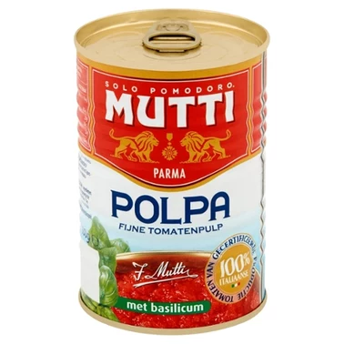 Mutti Pulpa drobno krojone pomidory bez skórki z bazylią 400 g - 2