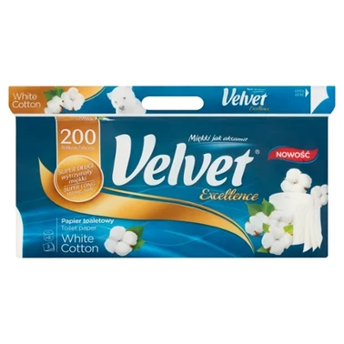 Velvet White Cotton Papier toaletowy 10 rolek - 5