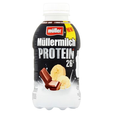 Müller Müllermilch Protein Napój mleczny o smaku czekoladowo-bananowym 400 g - 1