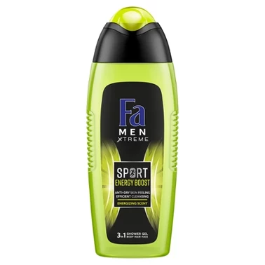 Fa Men Sport Energy Boost Żel pod prysznic z formułą 3w1 o zapachu guarany i żeń-szenia 400 ml - 2