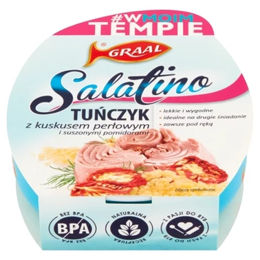 GRAAL Salatino Tuńczyk z kuskusem perłowym i suszonymi pomidorami 160 g - 0