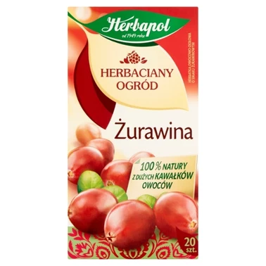 Herbapol Herbaciany Ogród Herbatka owocowo-ziołowa żurawina 50 g (20 x 2,5 g) - 1