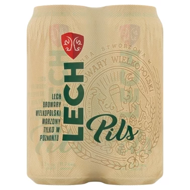 Lech Pils Piwo jasne 4 x 500 ml - 3