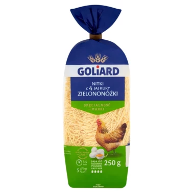 Goliard Makaron z 4 jaj kury zielononóżki nitki 250 g - 0