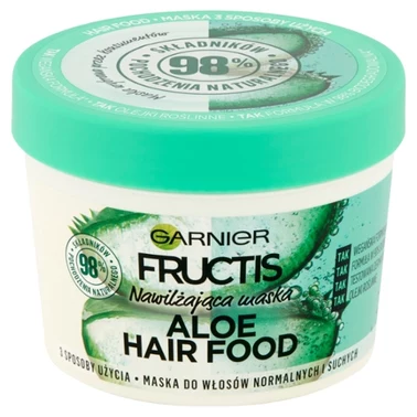 Garnier Fructis Aloe Hair Food Maska do włosów normalnych i suchych 390 ml - 0
