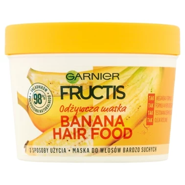 Garnier Fructis Banana Hair Food Maska do włosów bardzo suchych 390 ml - 1