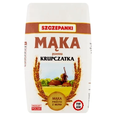 Szczepanki Mąka pszenna krupczatka typ 450 1 kg - 0