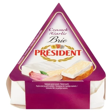 Président Ser Brie czosnek 125 g - 0