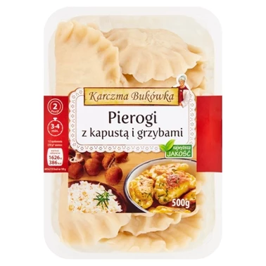 Karczma Bukówka Pierogi z kapustą i grzybami 500 g - 0