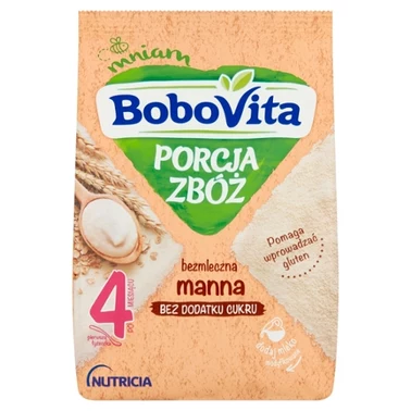 BoboVita Porcja zbóż Kaszka bezmleczna manna po 4 miesiącu 170 g - 3