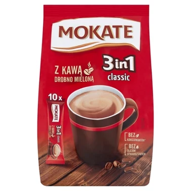 Mokate 3in1 Classic Rozpuszczalny napój kawowy w proszku 170 g (10 x 17 g) - 2