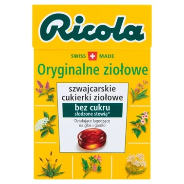 Ricola Szwajcarskie cukierki ziołowe oryginalne 27,5 g - 2