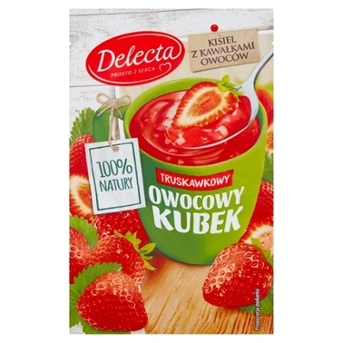 Delecta Owocowy kubek Kisiel smak truskawkowy 30 g - 2