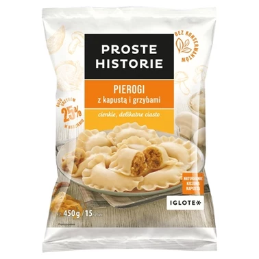 Proste Historie Pierogi z kapustą i grzybami 450 g (16 sztuk) - 1