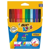 BiC Kids Visa Kolorowe flamastry 12 sztuk