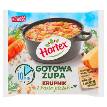 Hortex Gotowa zupa krupnik z kaszą pęczak 450 g - 5