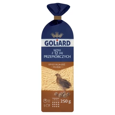 Goliard Makaron z 12 jaj przepiórczych nitki 250 g - 0