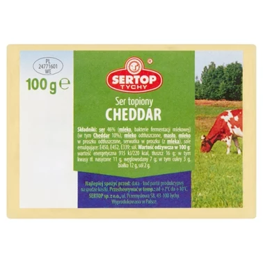 Sertop Tychy Ser topiony Cheddar 100 g - 0