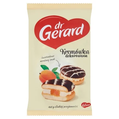 dr Gerard Kremówka dekorowana śmietankowo morelowy smak 165 g - 0