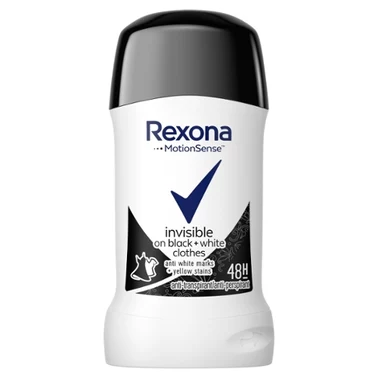 Rexona Invisible Black+White Antyperspirant w sztyfcie 40 ml - 1