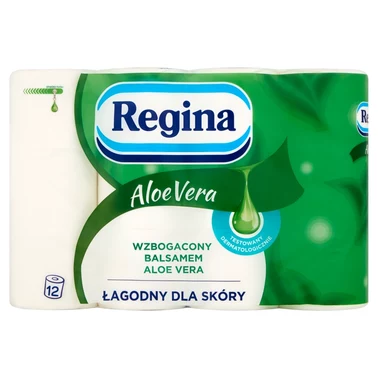 Regina Delicate Papier toaletowy odświeżający aloes 12 rolek - 1