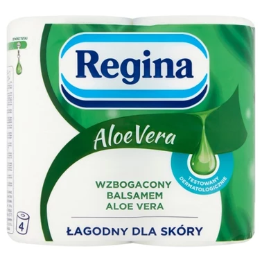 Regina Delicate Papier toaletowy odświeżający aloes 4 rolki - 1