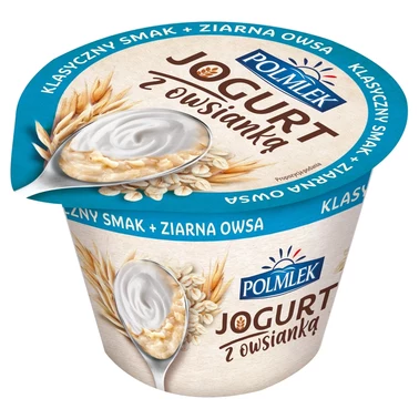 Polmlek Jogurt z owsianką klasyczny smak + ziarna owsa 180 g - 0