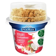 Polmlek Jogurt truskawkowy z musli kokosowym 210 g