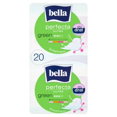 Bella Perfecta Ultra Green Silky Drai Podpaski higieniczne 20 sztuk - 1