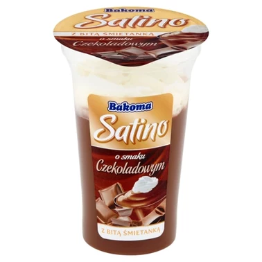 Bakoma Satino Deser o smaku czekoladowym z bitą śmietanką 165 g - 2