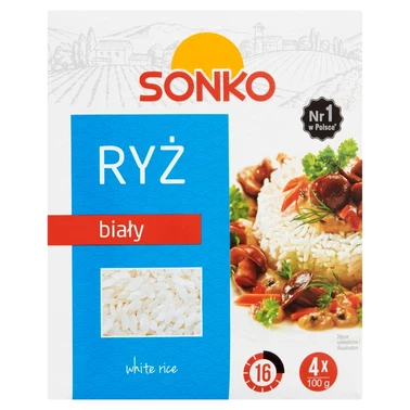 Sonko Ryż biały 400 g (4 x 100 g) - 1